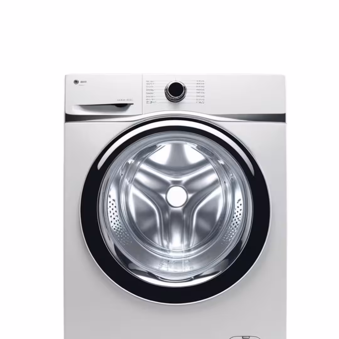 Stainless-steel clothes dryer with door open during a ChantaFix repair visit